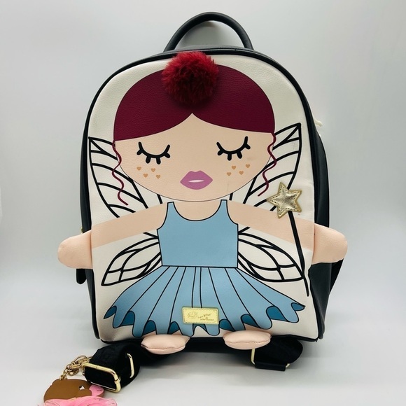 LUV BETSEY BALLERINA FAIRY BACKPACK WITH KEYCHAIN AND LUGGAGE TAG - Picture 1 of 16